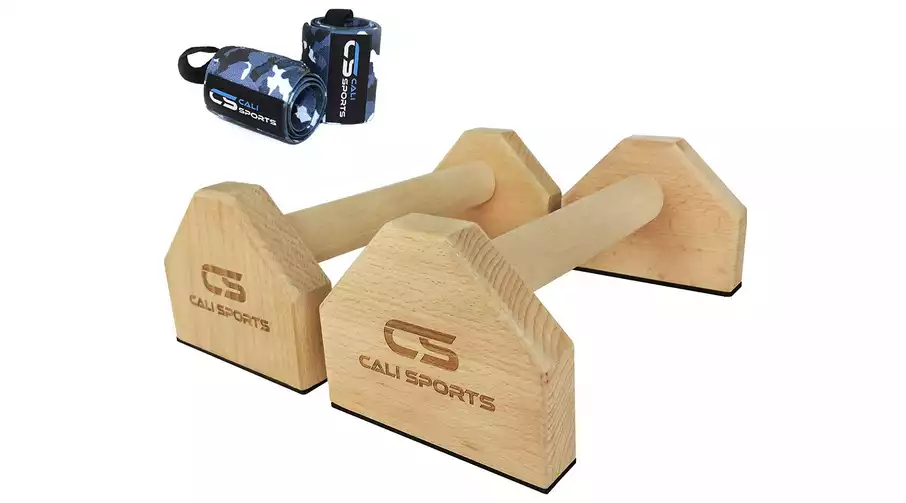 CALI SPORTS Wood Parallettes for Calisthenics