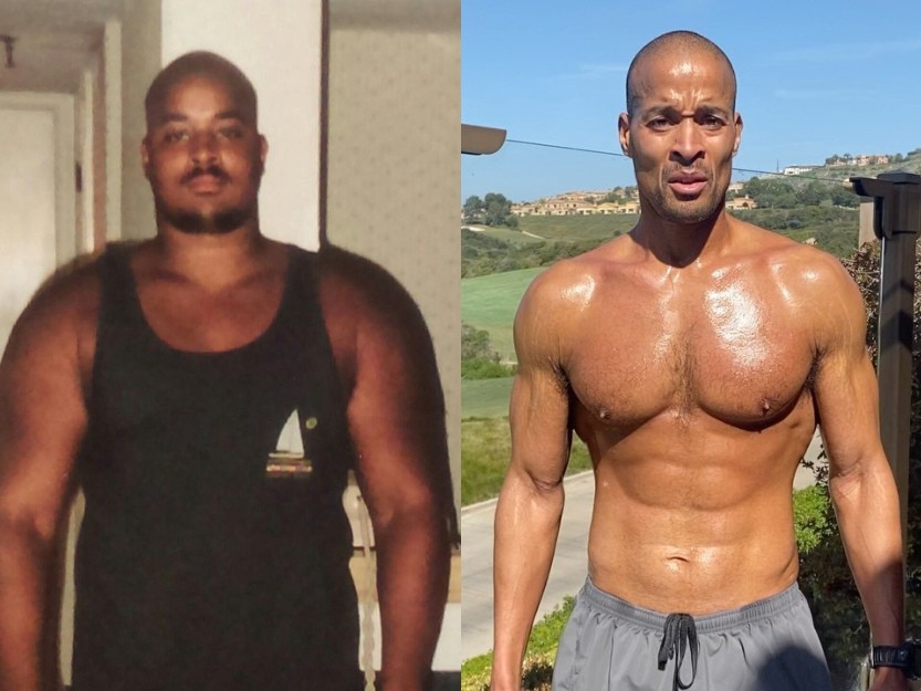 What kind of diet did David Goggins follow during weight loss?