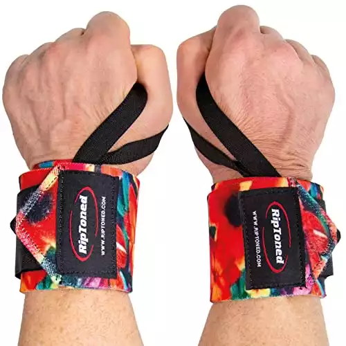 Rip Toned Wrist Wraps - 18" Professional Grade With Thumb Loops