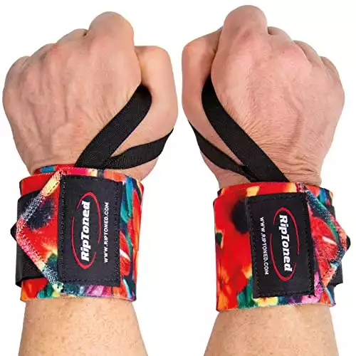 Rip Toned Lifting Wrist Straps by (Pair) | EliteHealth&Fitness