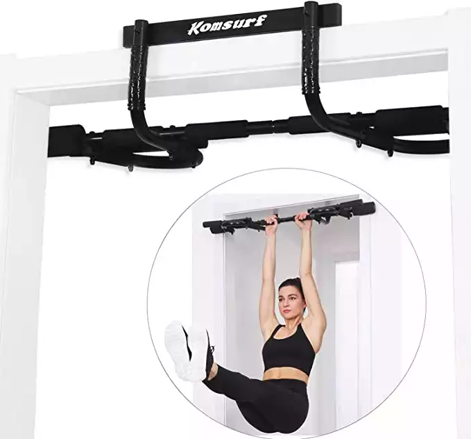 KOMSURF Pull up Bar for Doorway Door Pullup Chin up Bar Home